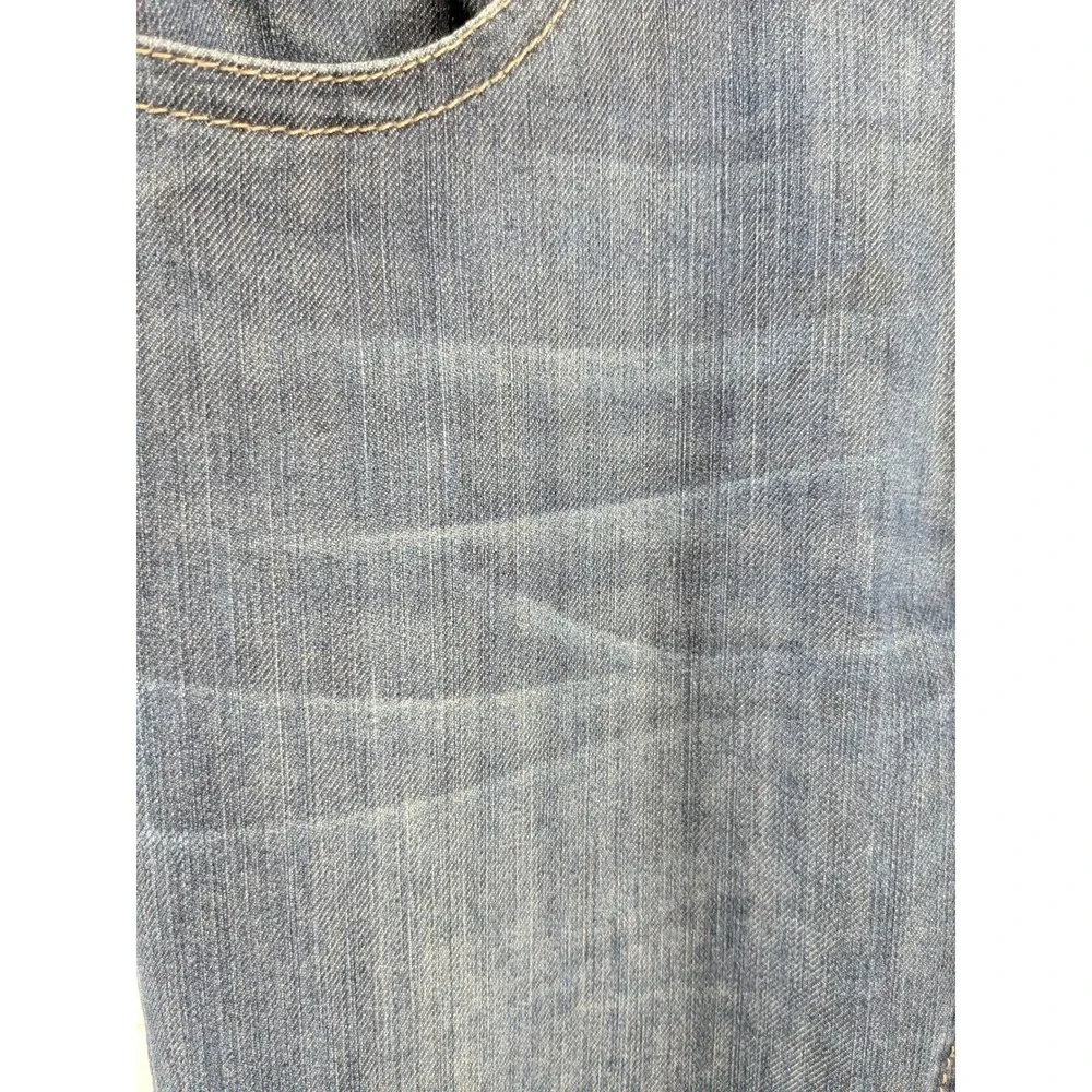 DL1961 Womens Joy Super High Rise Flare Jeans sz 28 Dark Wash Blue 4 Way Stretch - Picture 7 of 16